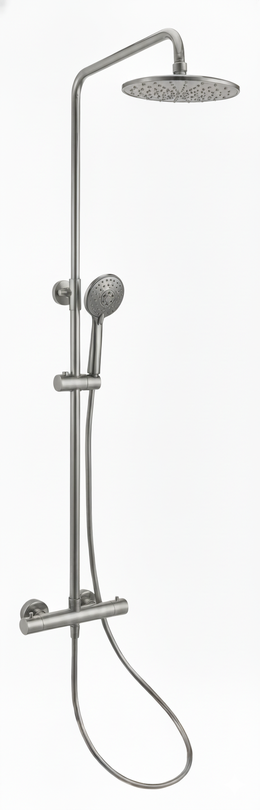 Termost�tica ducha columna 2V. THERM-BO telesc. Roc. Red.400mm INOX Acero inoxidable EVO557-4SS Griferias Borras