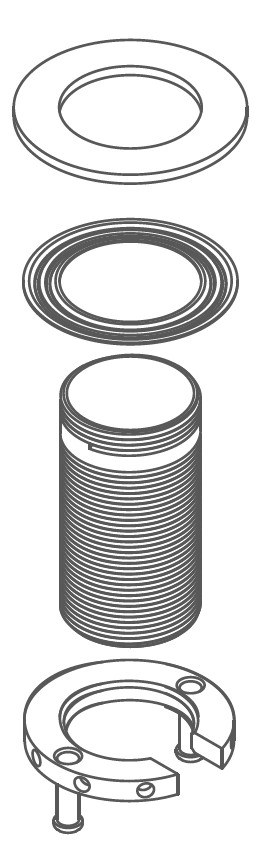 Conjunto fijaci�n cuerpo grifer�a Componentes M32x1.5  FIX33 Griferias Borras