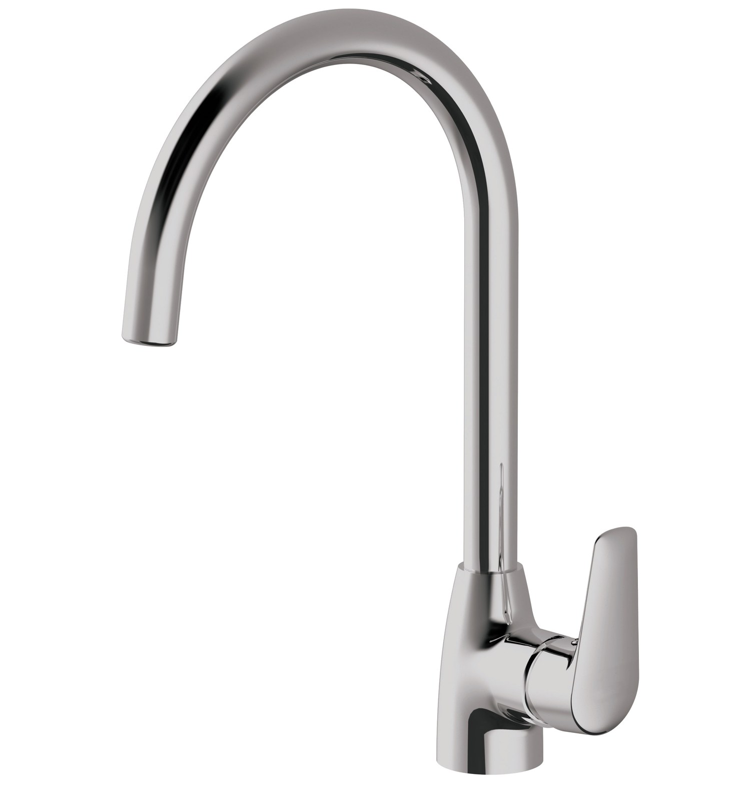 Monomando  Fregadero Cocina ca�o alto giratorio  cromado K33053C Griferias Borras
