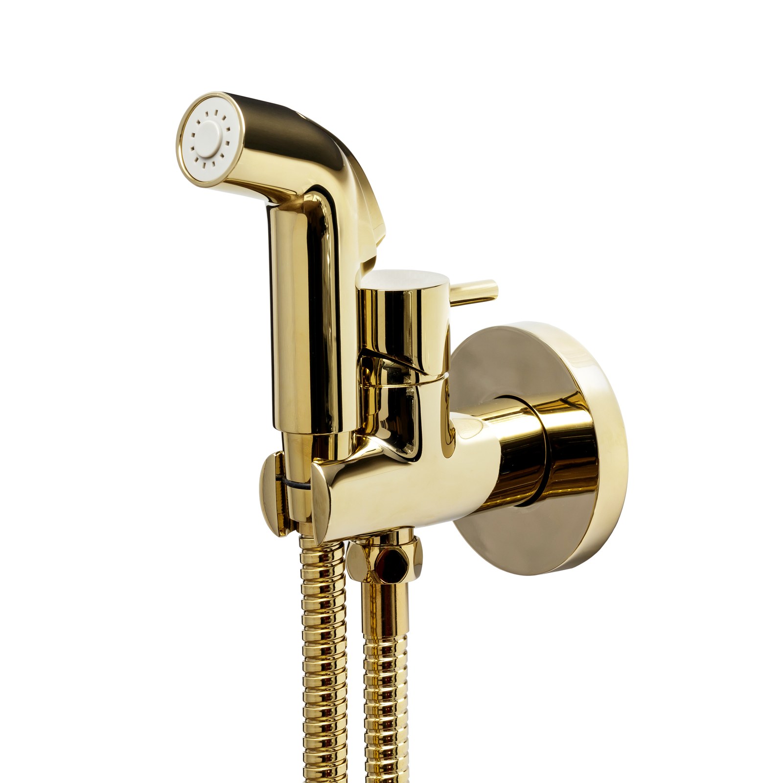 Monomando higi�nico empotrado Shataff mezclador mango ABS Dorado M2323D Griferias Borras