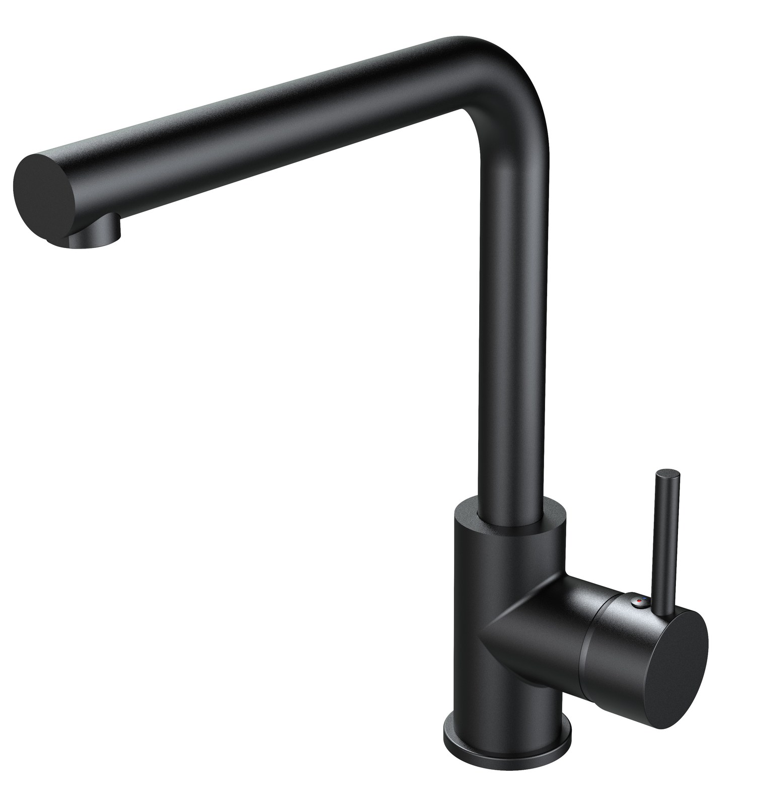 Monomando  Fregadero Cocina ca�o alto giratorio  Negro mate M2638NM Griferias Borras