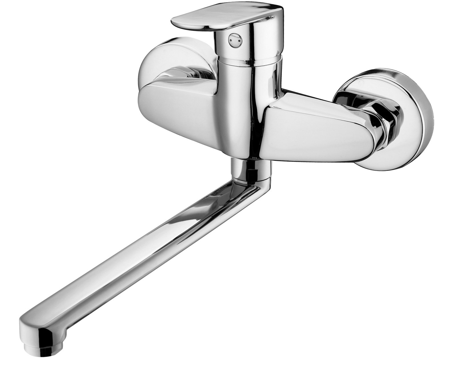 Monomando  Fregadero Cocina pared ca�o bajo largo cromado PEK0764S30C Griferias Borras