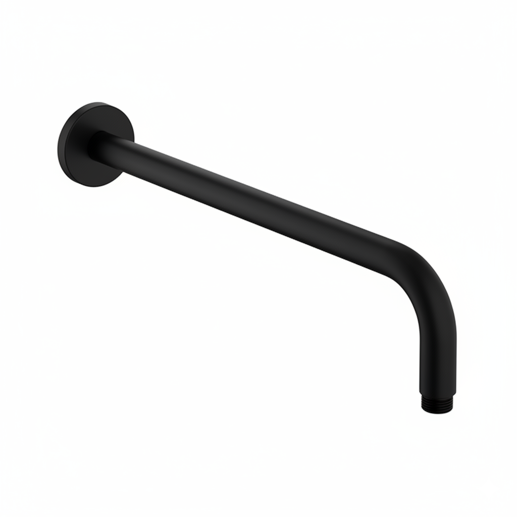 Brazo pared 40cmts Ducha redondo Negro mate SA02NM Griferias Borras