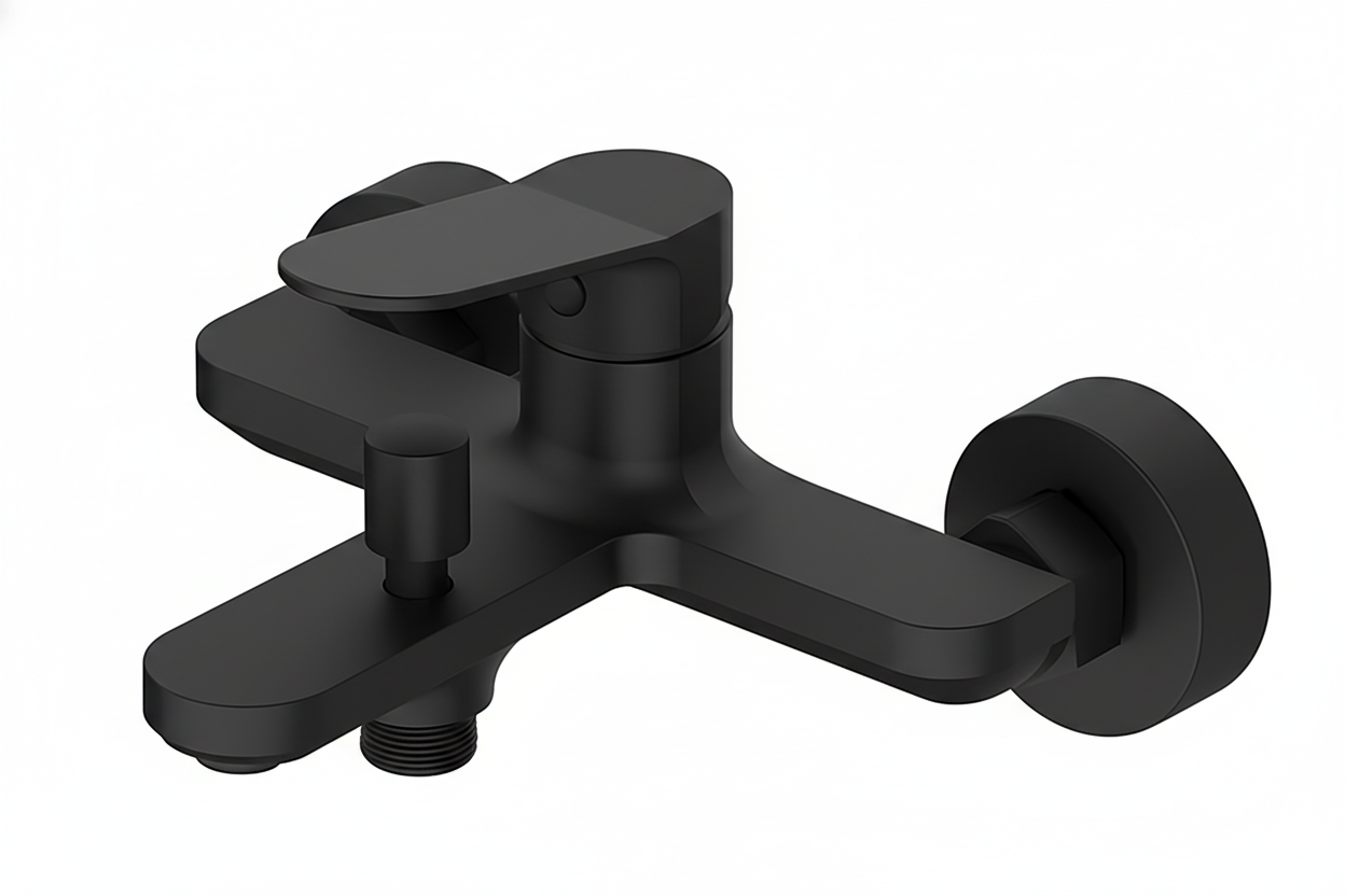 Monomando ba�o-ducha Talent  Negro mate TAL3683NM Griferias Borras