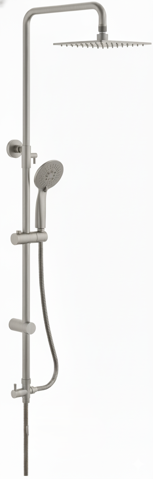 Columna  UNI telesc. roc. cuadrado. 250mm INOX Acero inoxidable UNI524SS Griferias Borras